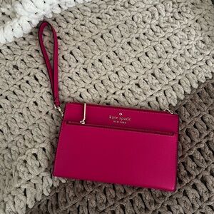 Kate Spade Pink Wristlet Clutch